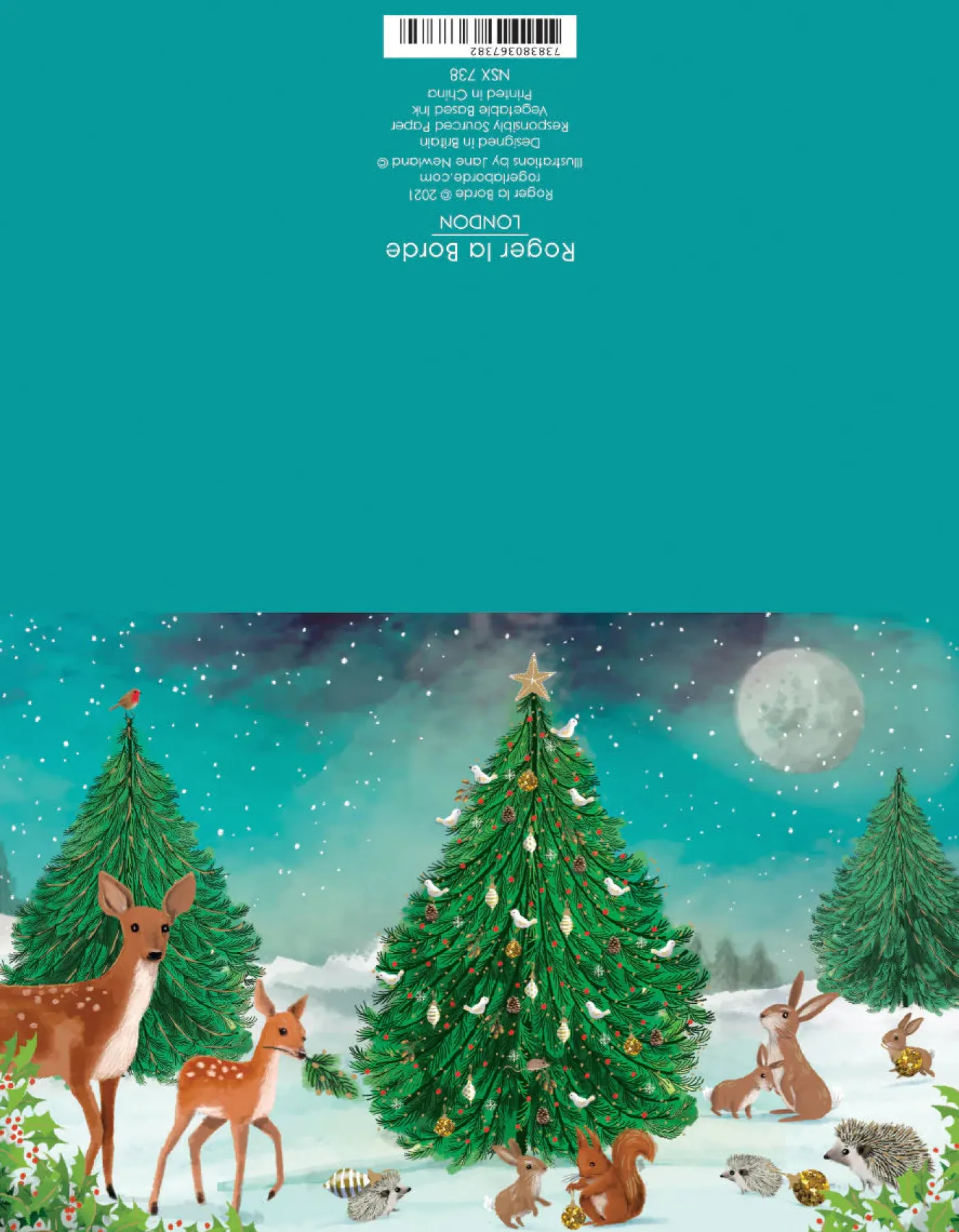 Heart of the Forest Gold Foil Christmas Petite Card Pack