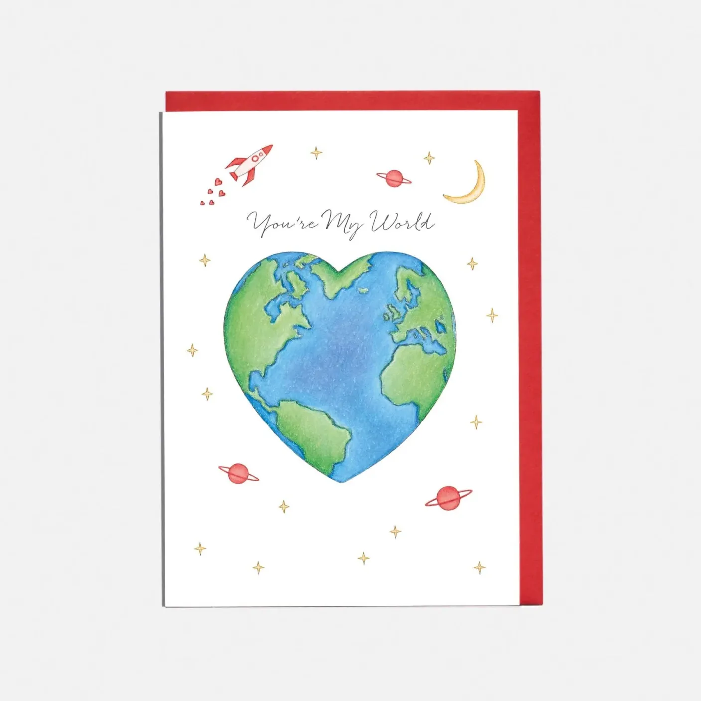 You're My World Valentine's Card