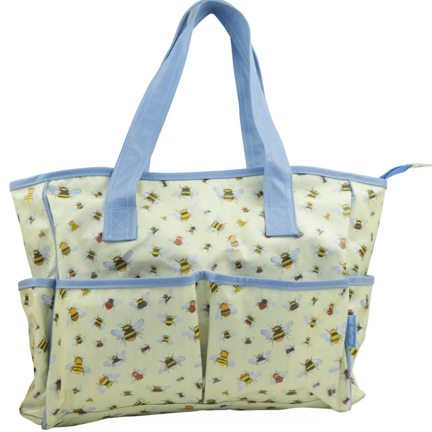 Bees Large Oilskin Pocket Bag