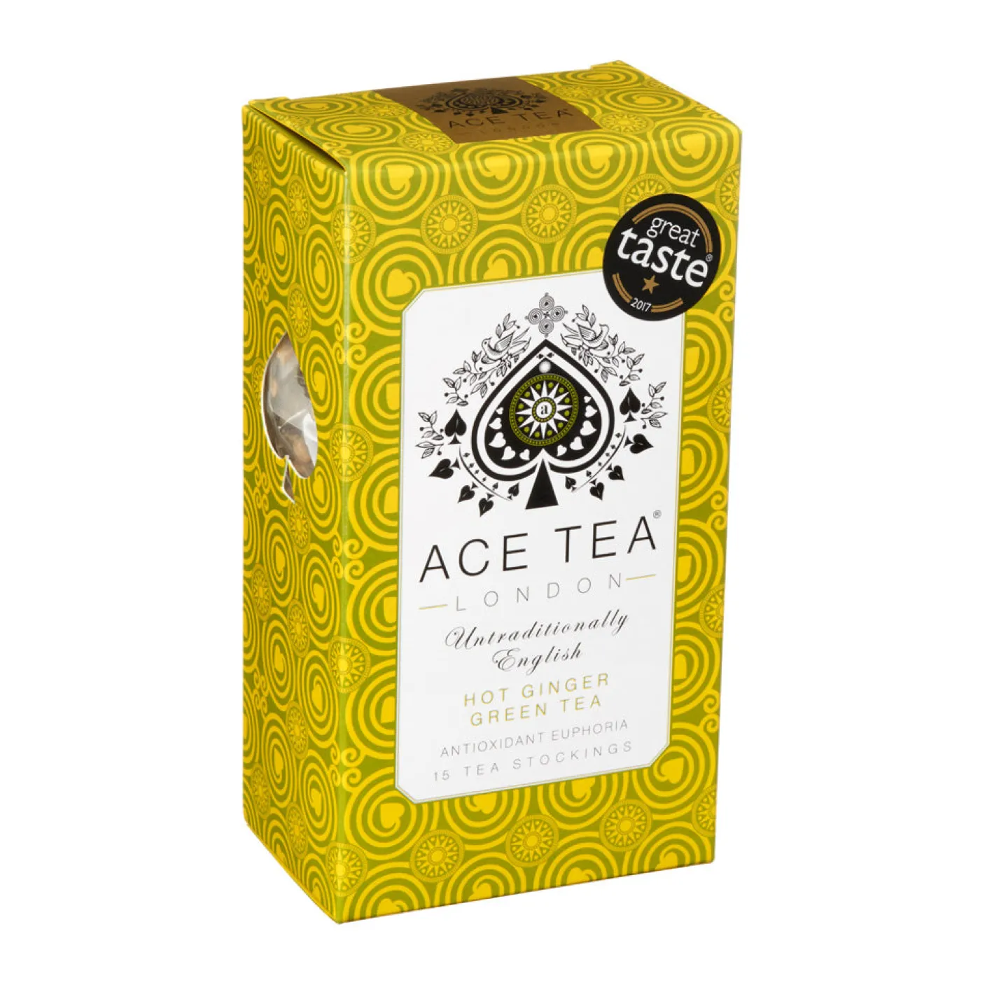 Hot Ginger Green Tea by Ace Tea of London