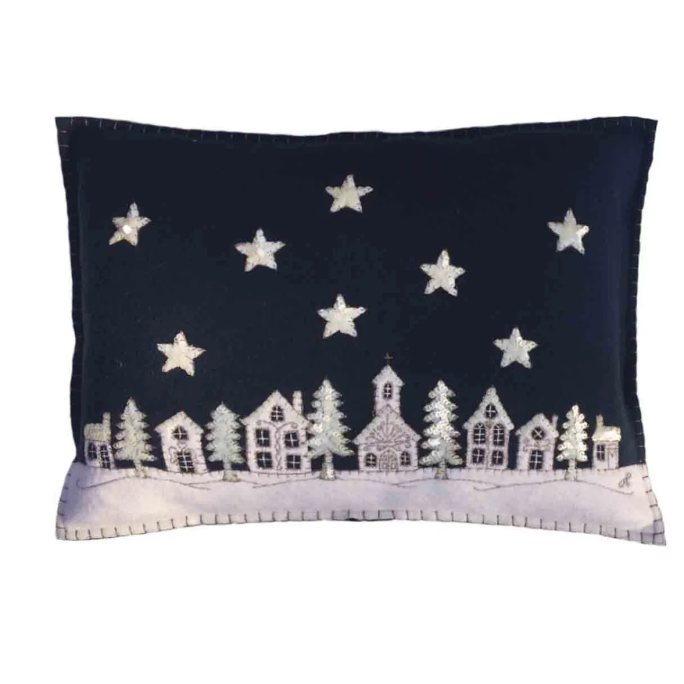 Starry Night Pillow - Navy