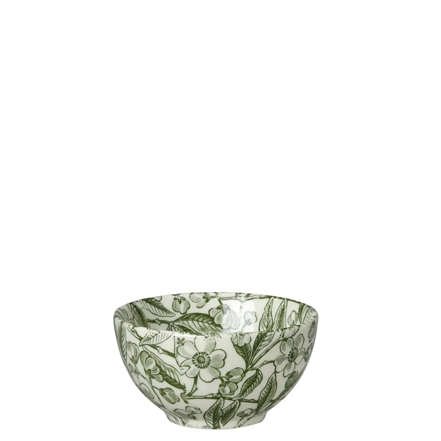 Green Prunus Small Sugar Bowl - 3.75in/9.5cm