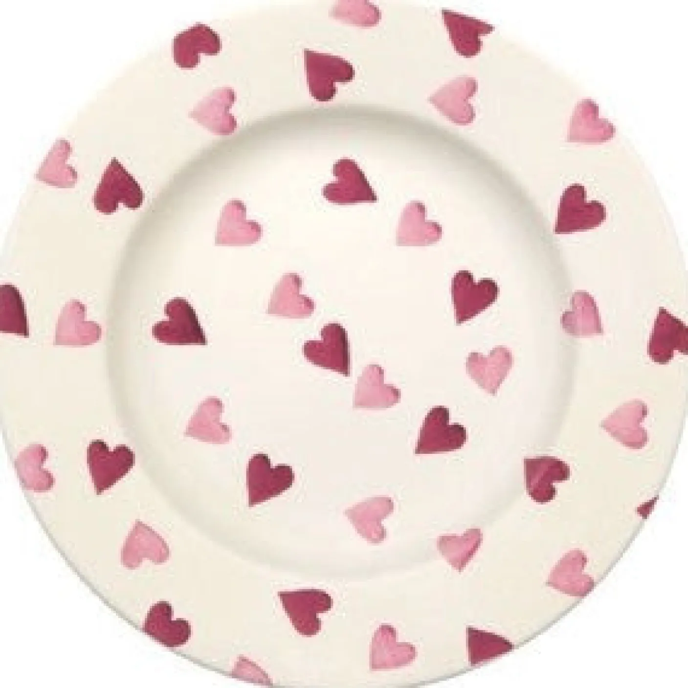 Pink Hearts 8 1/2 inch Plate