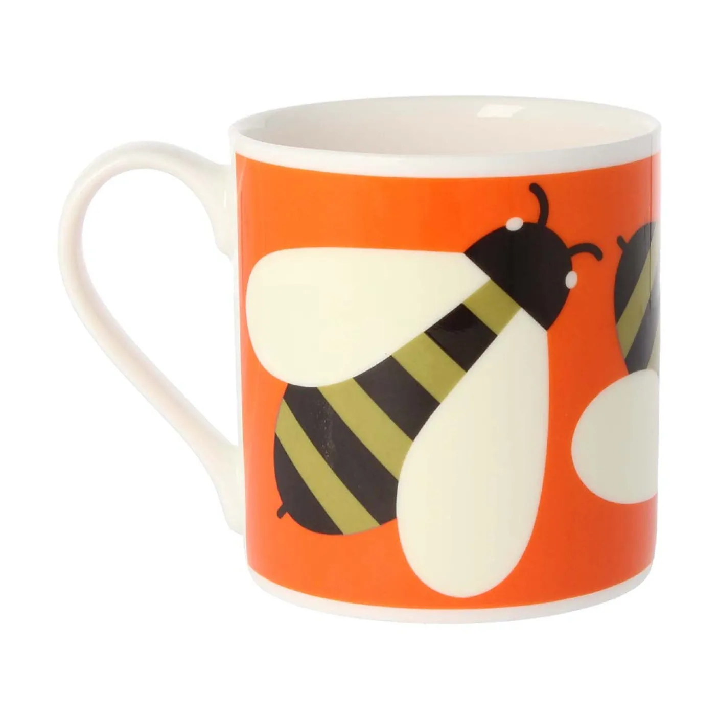 Orla Kiely Busy Bee Orange Bone China Mug