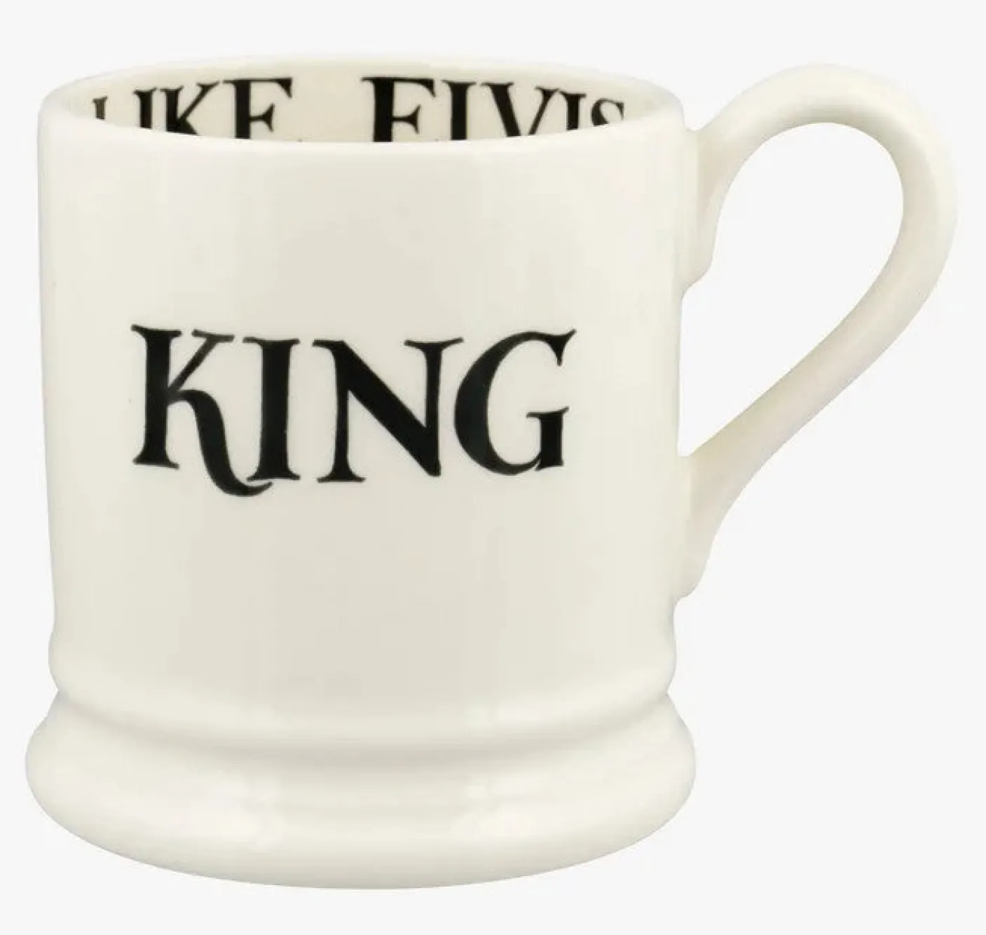 Black Toast King & Queen Set of 2 1/2 Pint Mugs
